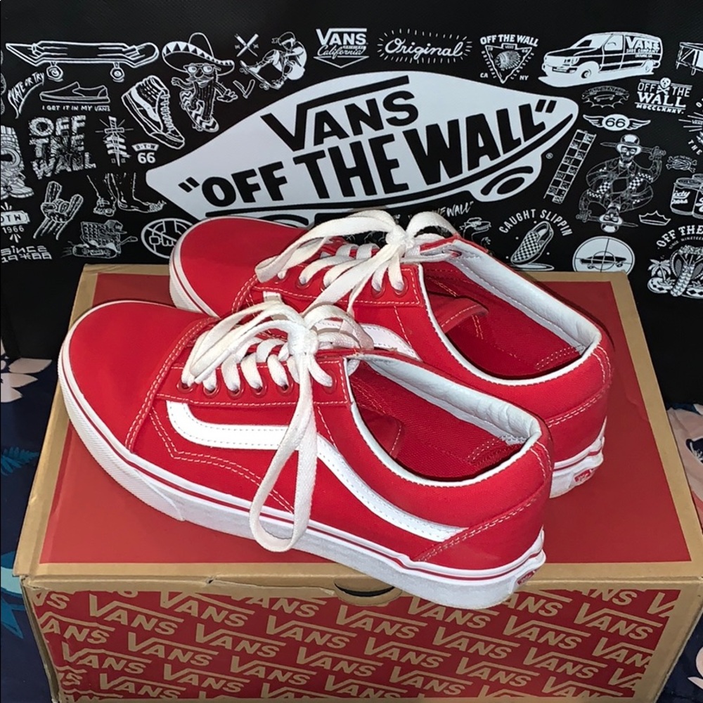 BRAND NEW FIREFIGHTER RED VANS!